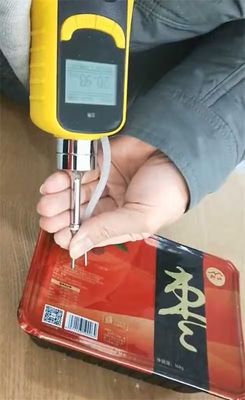 Portable Nitrogen Gas Detector for Food Packaging with 0-100%VOL Range and ATEX Certification