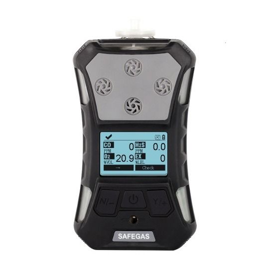 SAFEGAS Portable Multi Gas Detector 6 In 1 Device with CE ATEX IECEx Certification
