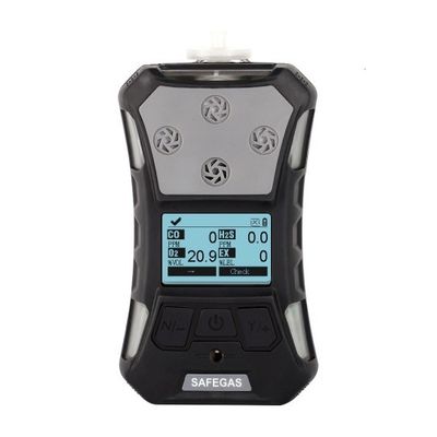 SAFEGAS Portable Multi Gas Detector 6 In 1 Perangkat dengan Sertifikasi CE ATEX IECEx